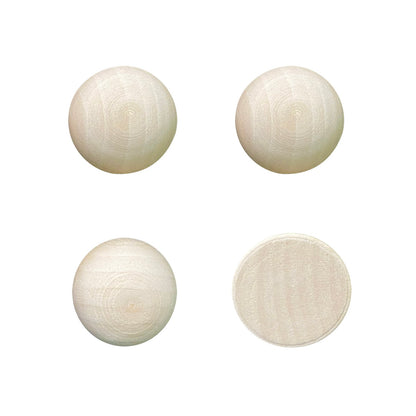 Wooden Half Beads for Crafts