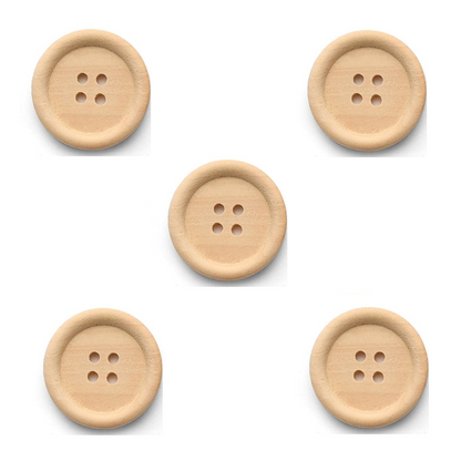 Wooden Buttons for Crafts